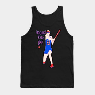 SPARKLY KYLE DAY RETRO TENNIS PLAYER GIRL NUMBER 8 Tank Top